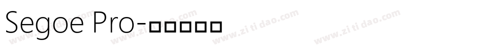 Segoe Pro字体转换